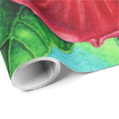 Papier Cadeau Ketmie hawaïenne (Coin rond)