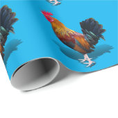 Papier Cadeau Key West - Rooster tzigane (Coin rond)