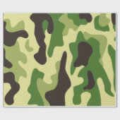 Papier Cadeau Khaki camouflage pattern (Plat)