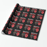 Papier Cadeau Kids Birthday Ninja<br><div class="desc">This Birthday Ninja 9 makes a parfaite venin pour un 9 ans de fête du vieux ninja birthday. "It feese the Japanese Symbole for Ninjutsu with a cartoon ninja doing a karate kick that the birthday or girl will love" This ninja birthday design for boys and girls is a perfect...</div>