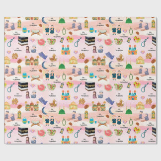 Papier Cadeau Kids Islamic Gift Wrap – Colourful Eid & Ramadan
