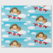 Papier Cadeau Kids On A Plane (Plat)