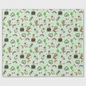 Papier Cadeau Kids St. Patrick’s Day Sheep & Shamrocks (Plat)
