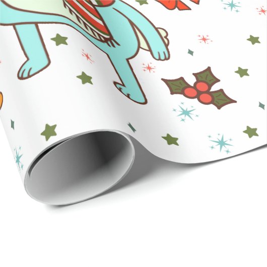 Papier Cadeau Kiff and Barry Holiday (Coin rond)