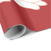 Papier Cadeau Kimono japonais Cute Rabbits Art (Coin rond)