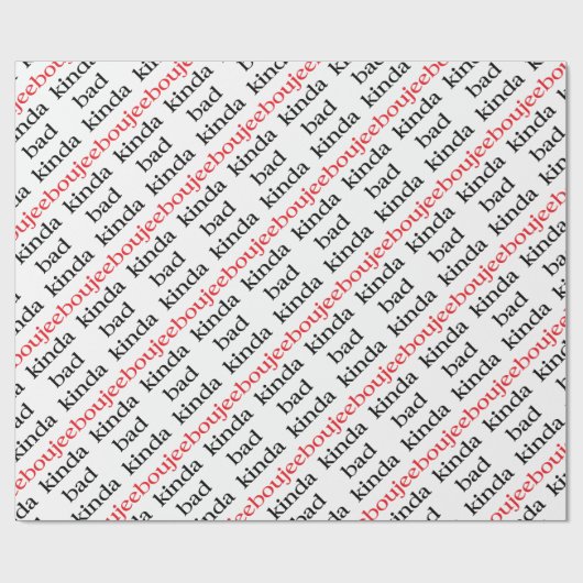 Papier Cadeau Kinda Boujee (Plat)