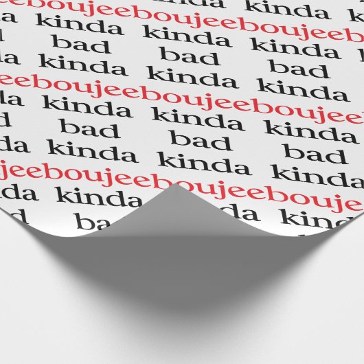 Papier Cadeau Kinda Boujee (Coin)