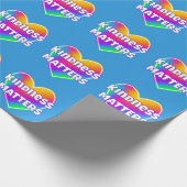 Papier Cadeau Kindness Matters Rainbow Heart (Coin)