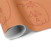 Papier Cadeau Kine de Halloween (Coin rond)