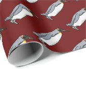 Papier Cadeau King Penguin (Coin rond)