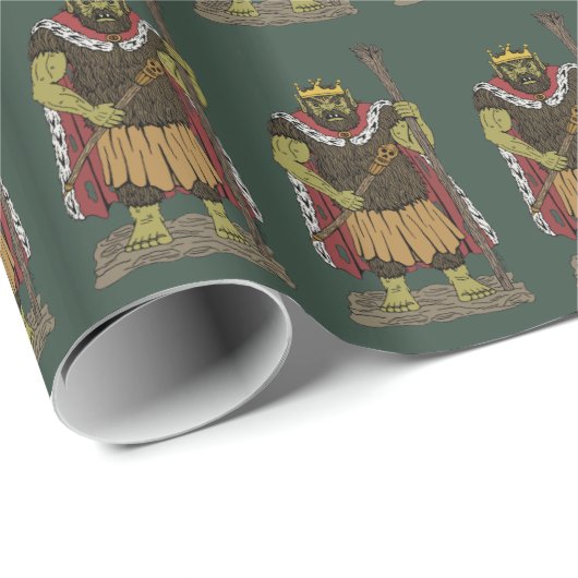 Papier Cadeau King Troll (Coin rond)
