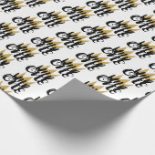 Papier Cadeau King Wild One Gold Crown 1ère fête d'anniversaire (Coin)