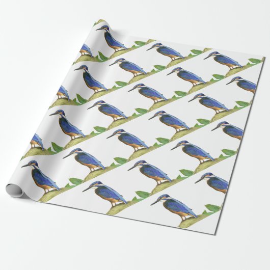 Papier Cadeau Kingfisher (Déroulé)