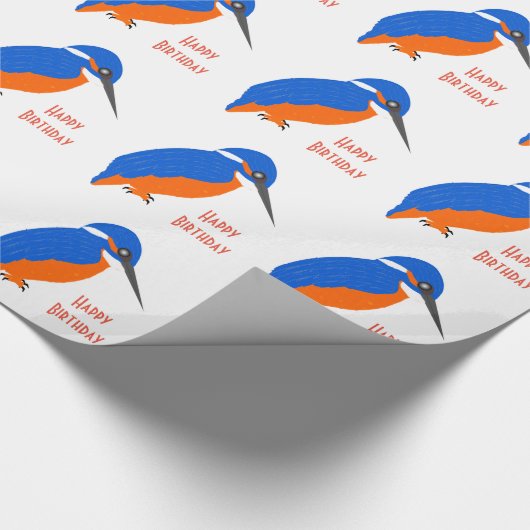 Papier Cadeau Kingfisher Design Cadeau d'anniversaire (Coin)