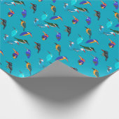 Papier Cadeau Kingfishers (Coin)