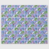 Papier Cadeau KiniArt Hiver Westies Wrapt Papier (Plat)