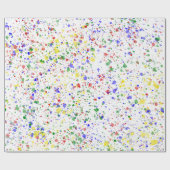 Papier Cadeau KiniArt Joyeux Peinture éclaboussée (Plat)