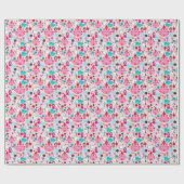 Papier Cadeau kiprincess castle and unicorn (Plat)