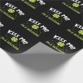 Papier Cadeau Kiss Me I'm A Sullivan - Nom Sullivan (Coin)