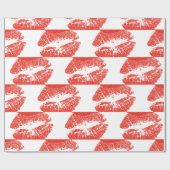 Papier Cadeau Kissing Red lips (Plat)