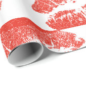 Papier Cadeau Kissing Red lips (Coin rond)