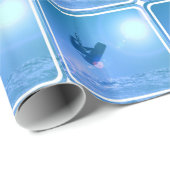 Papier Cadeau Kiteboarding (Coin rond)