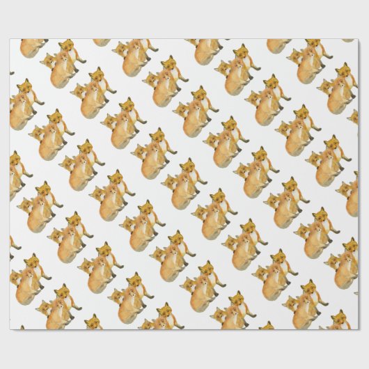 Papier Cadeau Kits Fox (Plat)