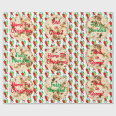 Papier Cadeau Kitsch Faliz Navidad Tortilla Chili Votre Texte (Plat)