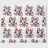 Papier Cadeau Kitten, Mon premier papier d'enveloppement de Noël (Plat)