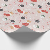 Papier Cadeau Kittens de Noël (Coin)