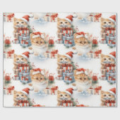 Papier Cadeau Kittens unwrap cadeaux de Noël! (Plat)