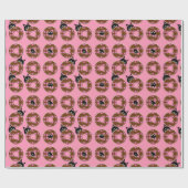 Papier Cadeau Kitties et Doughnut Black Cats nouveauté (Plat)