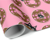 Papier Cadeau Kitties et Doughnut Black Cats nouveauté (Coin rond)