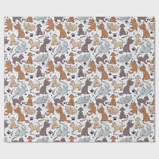 Papier Cadeau Kitty (Plat)
