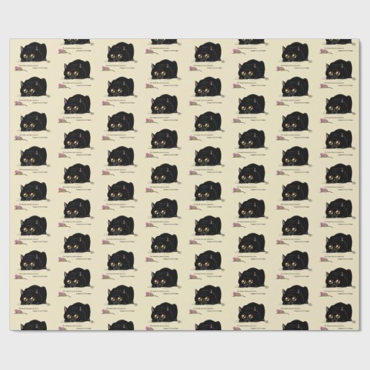 Papier Cadeau Kitty Butt-Wiggle (Plat)