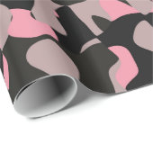 Papier Cadeau Kitty Camo Wrap (Coin rond)