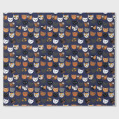 Papier Cadeau Kitty Chats partout motif (Plat)
