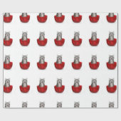 Papier Cadeau Kitty dans la cuvette (Plat)