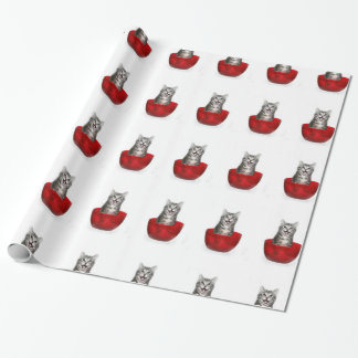 Papier Cadeau Kitty dans la cuvette