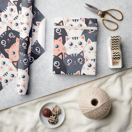 Papier Cadeau Kitty Kat Kaleidoscope (Artisanat)