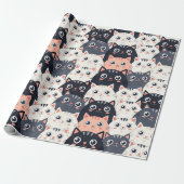 Papier Cadeau Kitty Kat Kaleidoscope (Déroulé)