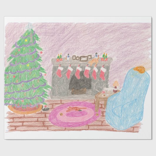 Papier Cadeau Kitty-mas Mischief (Plat)