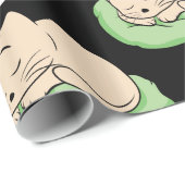 Papier Cadeau Kitty Thunder-Cove dormant (Coin rond)