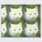 Papier Cadeau kittycats blancs (Plat)