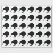 Papier Cadeau Kiwi Bird Silhouette (Plat)