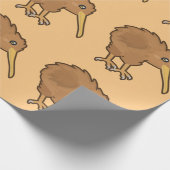 Papier Cadeau Kiwi de Kawaii (Coin)