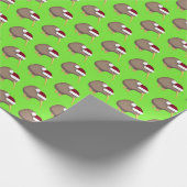 Papier Cadeau Kiwi de Noël (Coin)