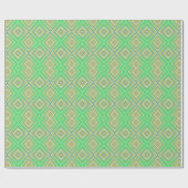 Papier Cadeau Kiwi Lime Green Alternative Motif diamant (Plat)