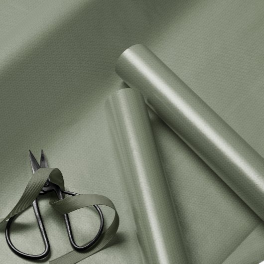 Papier Cadeau Knit pattern simple sage green Christmas holiday