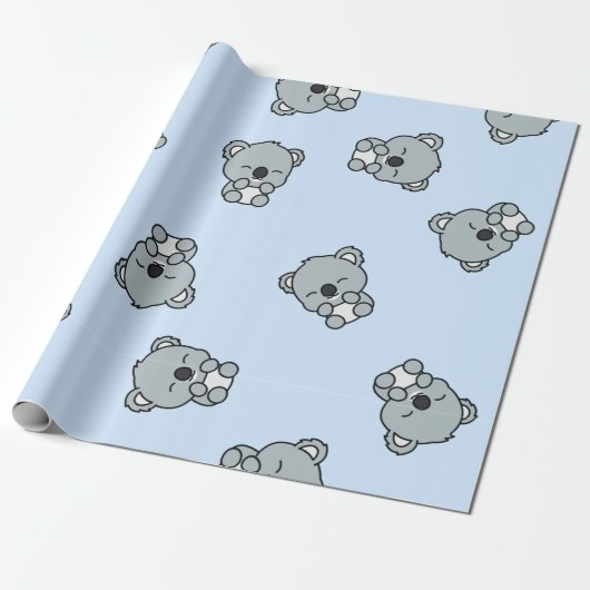 Papier Cadeau Koala (Déroulé)